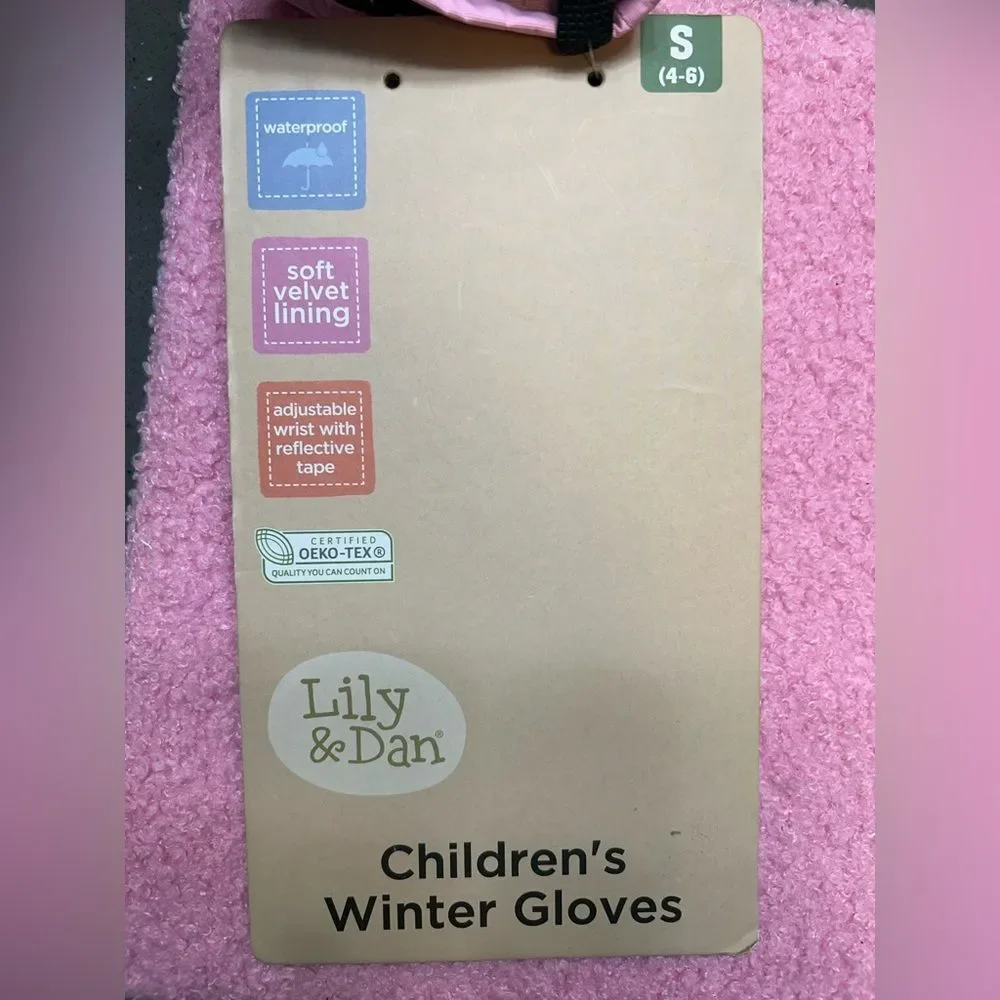 Cozy Pink and Purple Kids Mittens